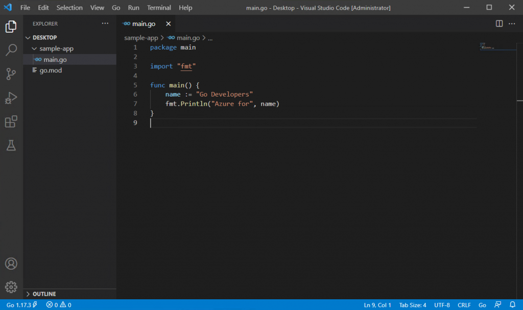 Visual Studio Code - Golang